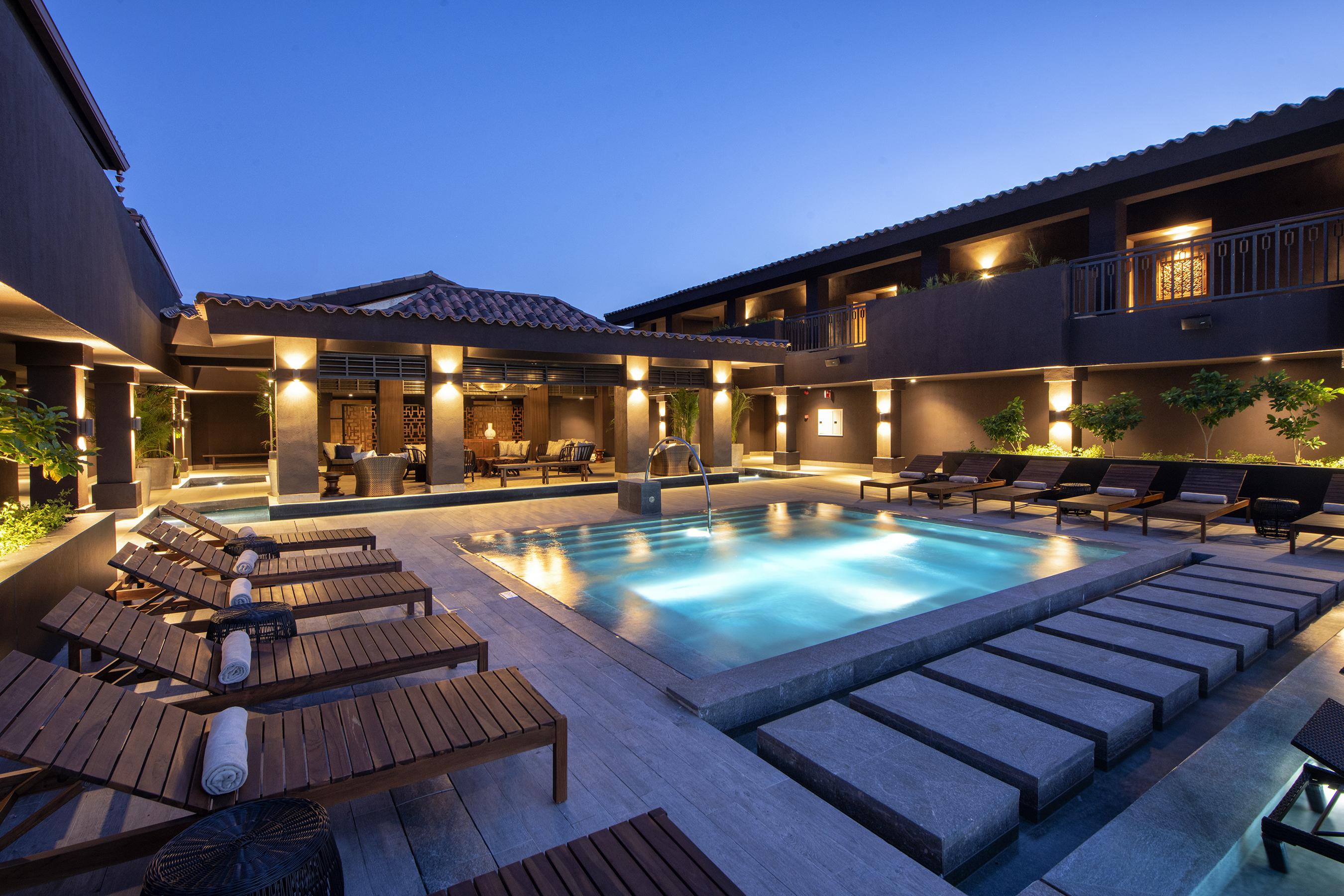 Lopesan Costa Bavaro Resort, Spa & Casino 푼타 카나 외부 사진 The swimming pool at the hotel